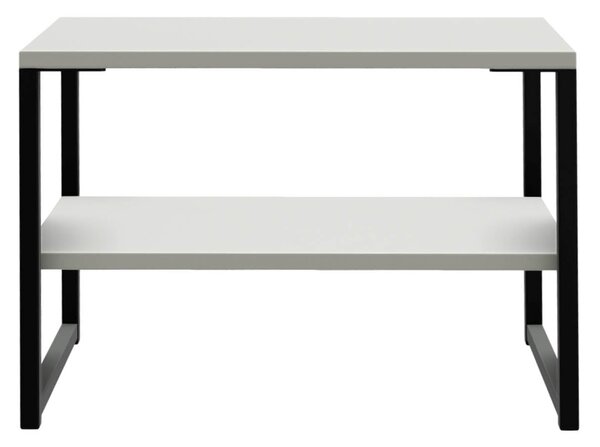 Hudson Contemporary Lamp Table with Shelf in Grey White Black or Olive for Living Room | Roseland Furniture