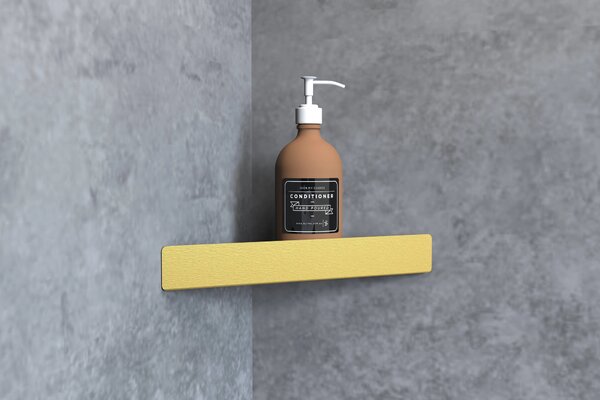 Bathroom shelf SF07 gold brush