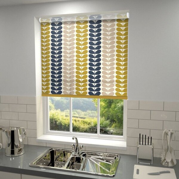 Orla Kiely - Trio Stem Roller Blind Ochre