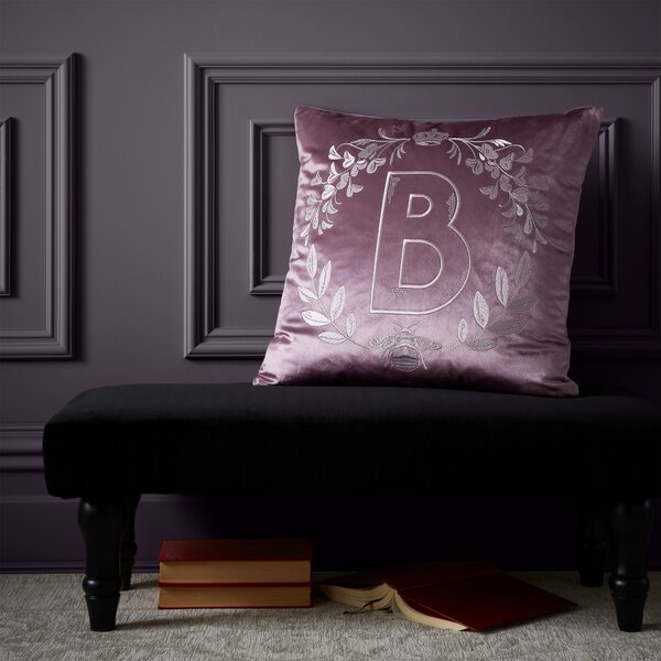 Bridgerton By Catherine Lansfield Regency Crown Soft Touch Cushion Lilac