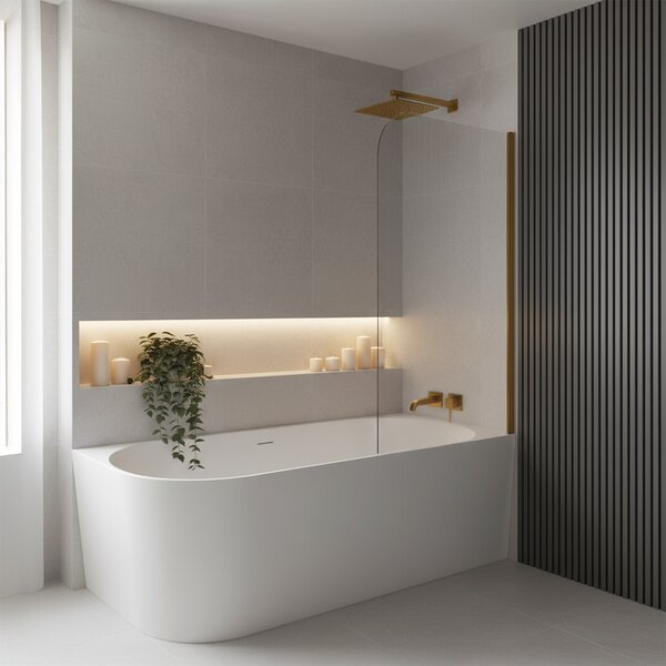 Corner Acrylic Bathtub Bellanto Slim 170 Right