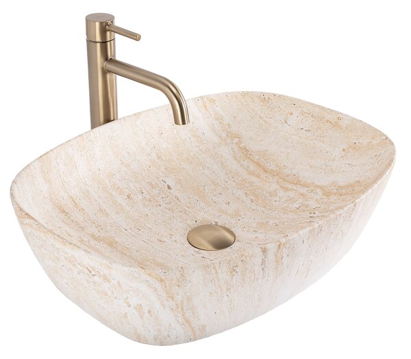 Countertop Basin Rea Freja Travertine Matt
