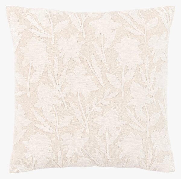 Thalia Floral Cushion in Taupe