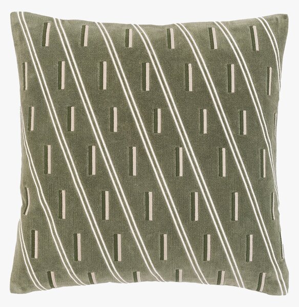 Vaya Velvet Cushion in Olive