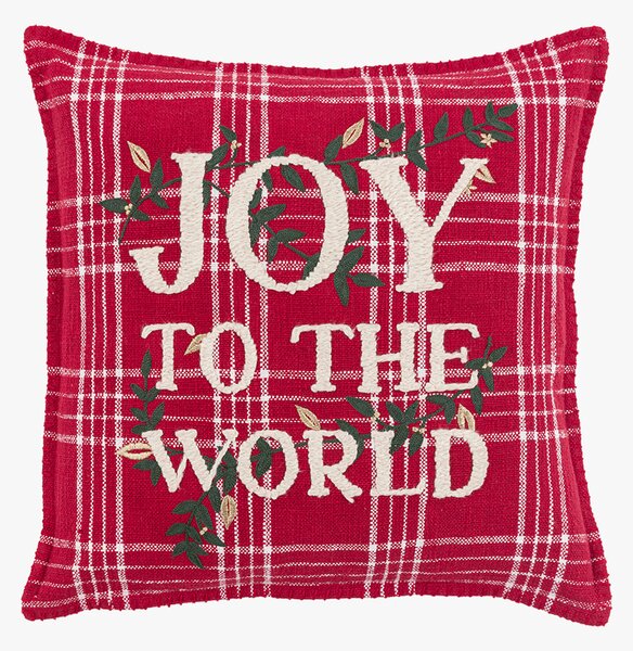 Timeless Tidings Joy to the World Cushion