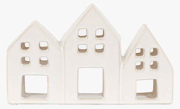 Winter Frost House Trio Tealight Holder
