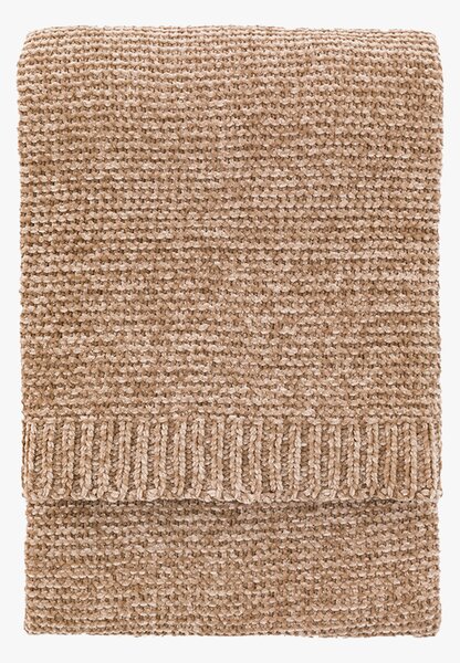 Verity Chunky Chenille Throw in Taupe