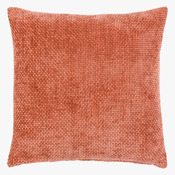 Lana Basketweave Cushion in Rust, Set of 2