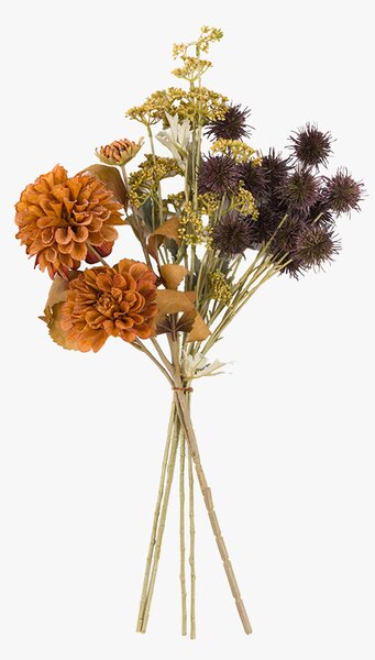 Autumnal Faux Dahlia Bouquet in Natural