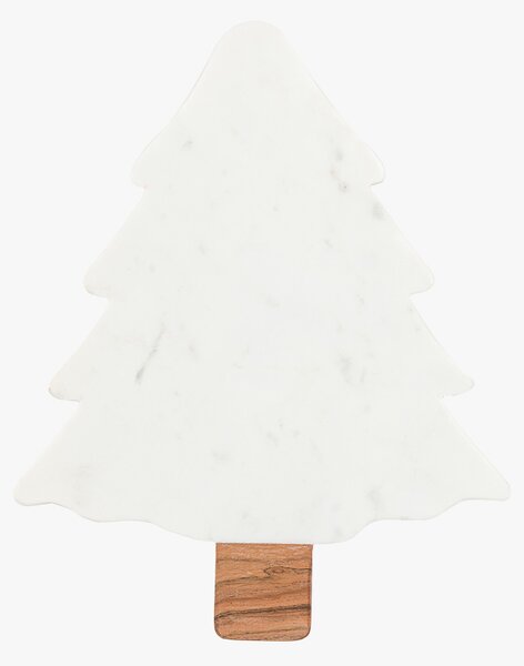 Marble Christmas Tree Serving Platter