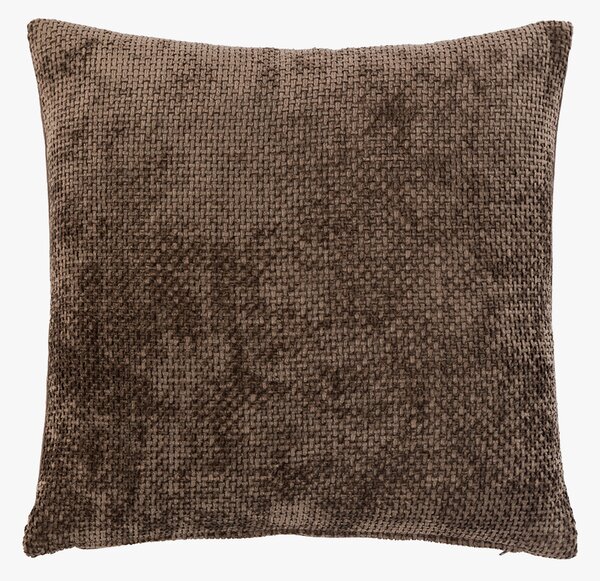 Lana Basketweave Cushion in Chocolate, Set of 2