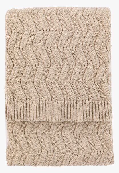 Vela Woven Knit Throw in Natural