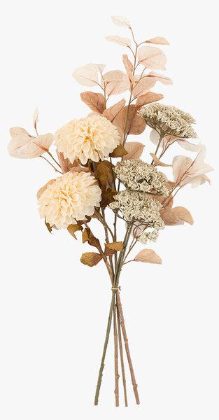 Autumnal Faux Dahlia Bouquet in Rust