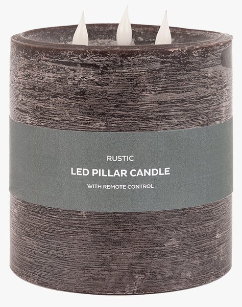Homespun LED 3 Wick Candle in Mocha