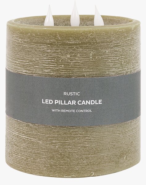 Homespun LED 3 Wick Candle in Olive