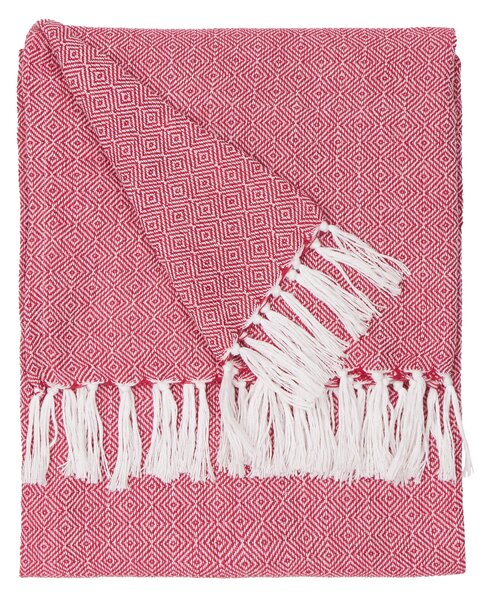 Furn Dessa Woven Outdoor Throw 130cm x 180cm Fuchsia