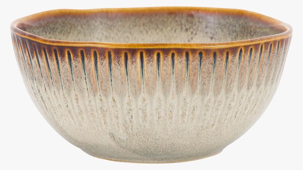 Farmhouse Ridged Bowl in Stone, Set of 4