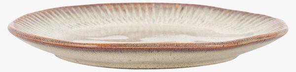 Farmhouse Ridged Side Plate in Stone, Set of 4