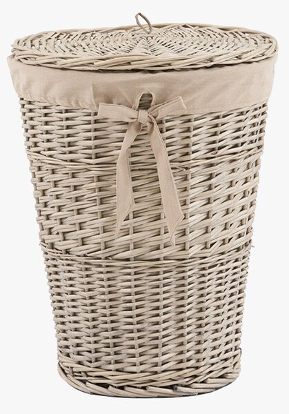 Paloma Lined Laundry Basket in Natural