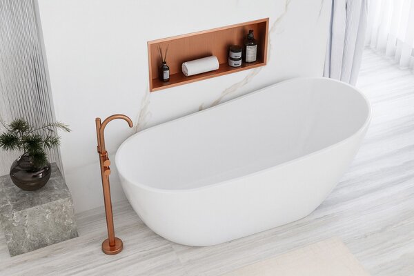 Bathroom shelf 30x60 brush copper
