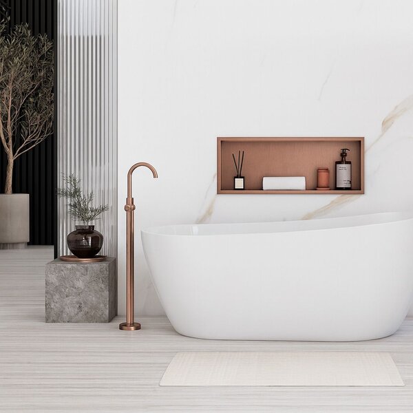 Bathroom shelf 30x60 brush copper