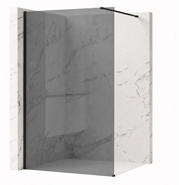 Shower screen Rea Flexi Grey / Black 120
