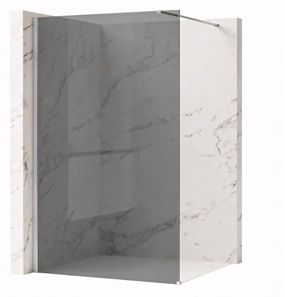 Shower screen Rea Flexi Grey / Chrome 100