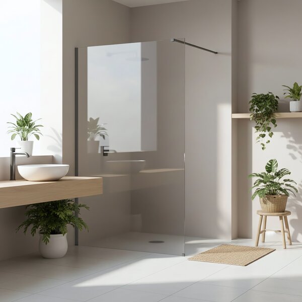 Shower screen Rea Flexi Transparent / Titan 120