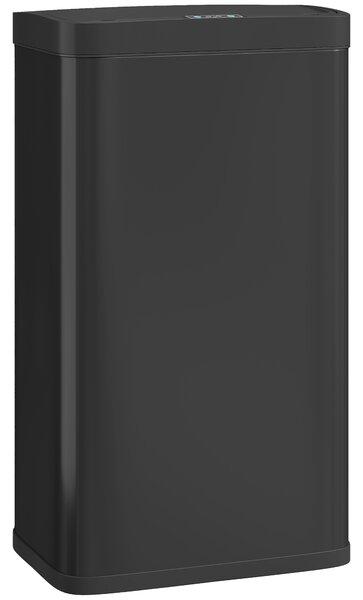 HOMCOM 45L Kitchen Sensor Bin - Black