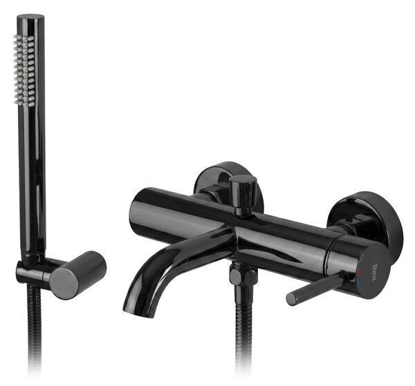 Bathroom faucet Rea Lungo Black metallic