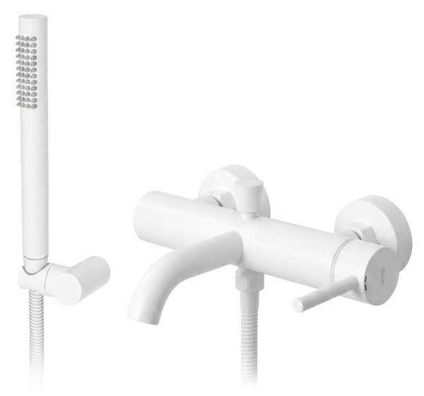 Bathroom faucet Rea Lungo White Matt