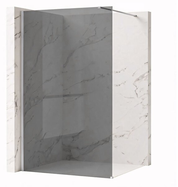 Shower screen Rea Flexi Grey / Chrome 100