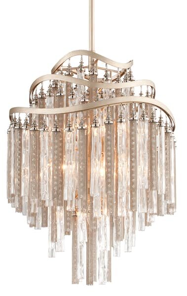 Chimera Pendant Light, Light, Small, Silver - Andrew Martin