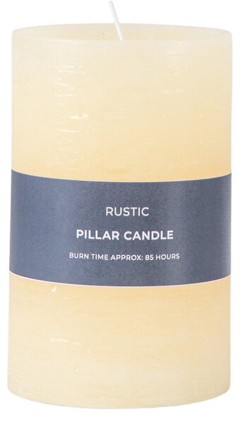 Rustic Pillar Candle Ivory