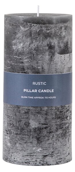Rustic Pillar Candle Slate