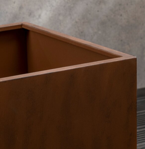 Rust Effect Square Planter