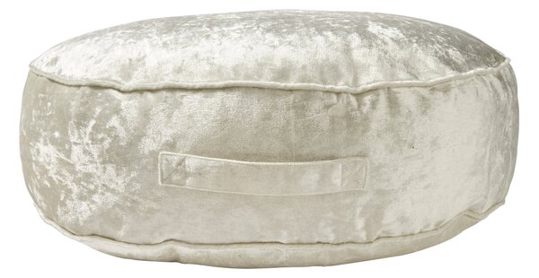 Crushed Velour Round Floor Cushion