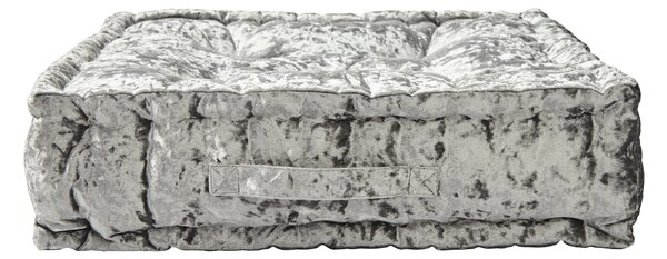 Crushed Velour Square Floor Cushion