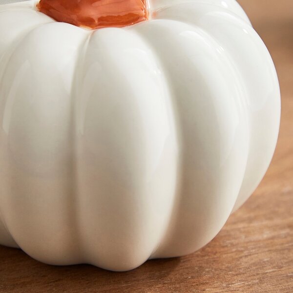 Cream Pumpkin Photo Holder