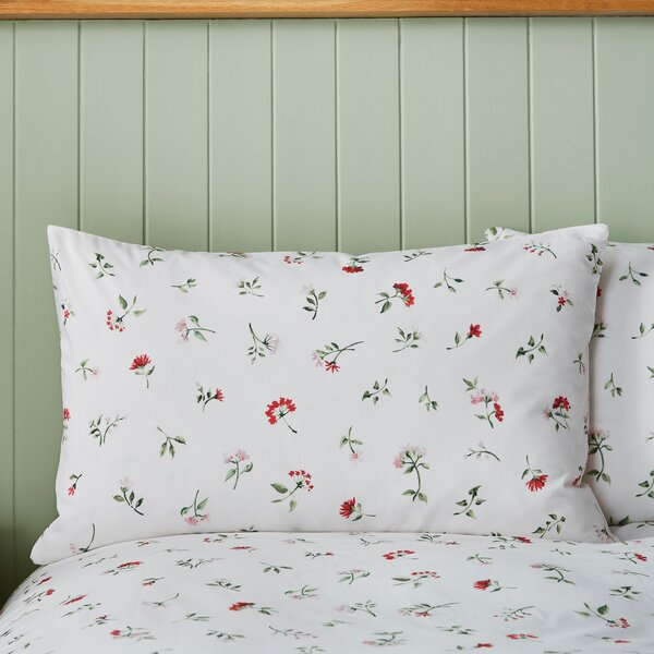 Margo Floral 144 Thread Count Cotton Duvet Cover & Pillowcase Set