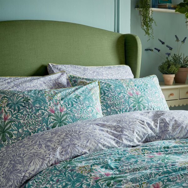 William Morris Woodland Weeds 100% Cotton Duvet Cover and Pillowcase Set