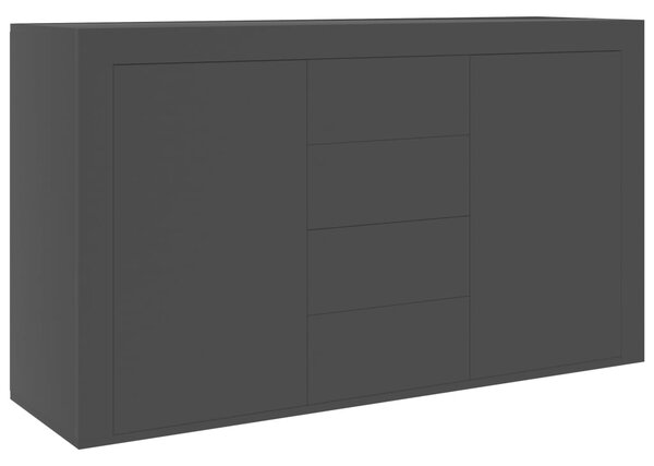 Sideboard Black 120x36x69 cm Engineered Wood