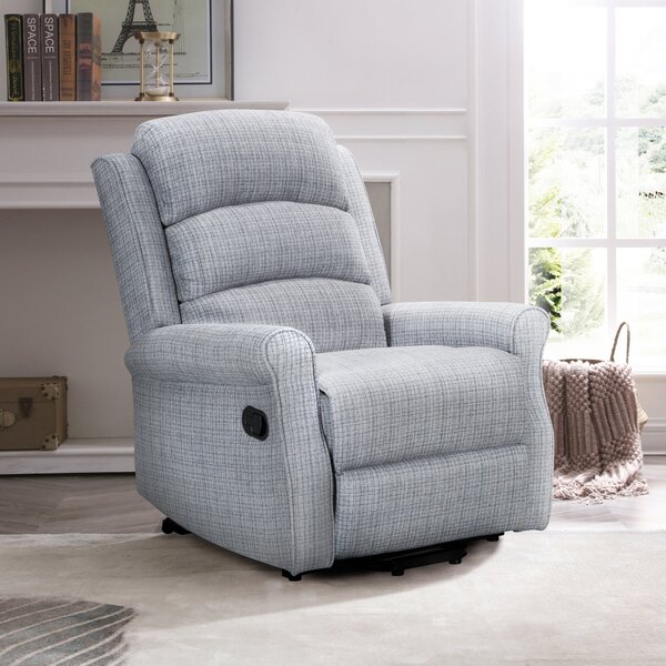 Ernest Textured Weave Recliner Chair Manual Grey