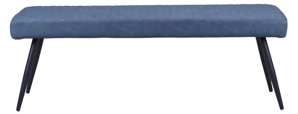Montreal PU Leather Dining Bench Navy