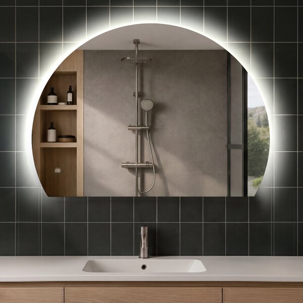 Half Circle Mirror LED lighted wall mirror W221