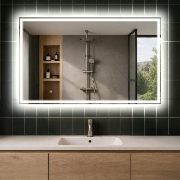 Designer Backlit LED Bathroom Mirror L49