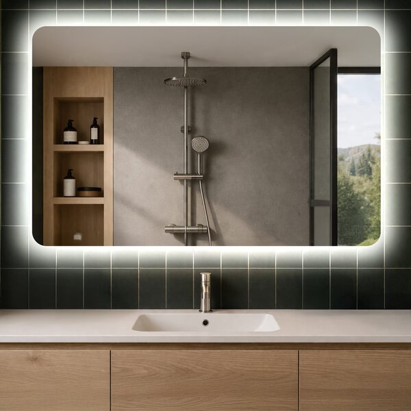 Designer Backlit LED Bathroom Mirror L142