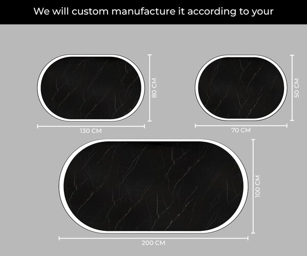 Backlit LED Bathroom Mirror L230