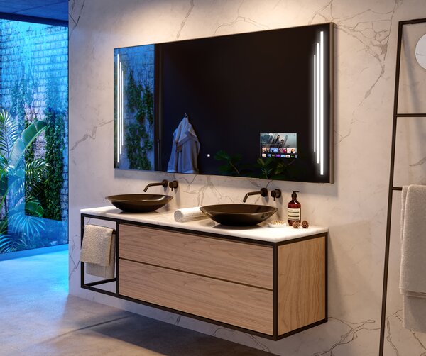 Designer Backlit LED Bathroom Mirror L27