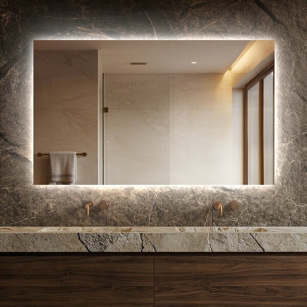 Designer Backlit LED Bathroom Mirror L58